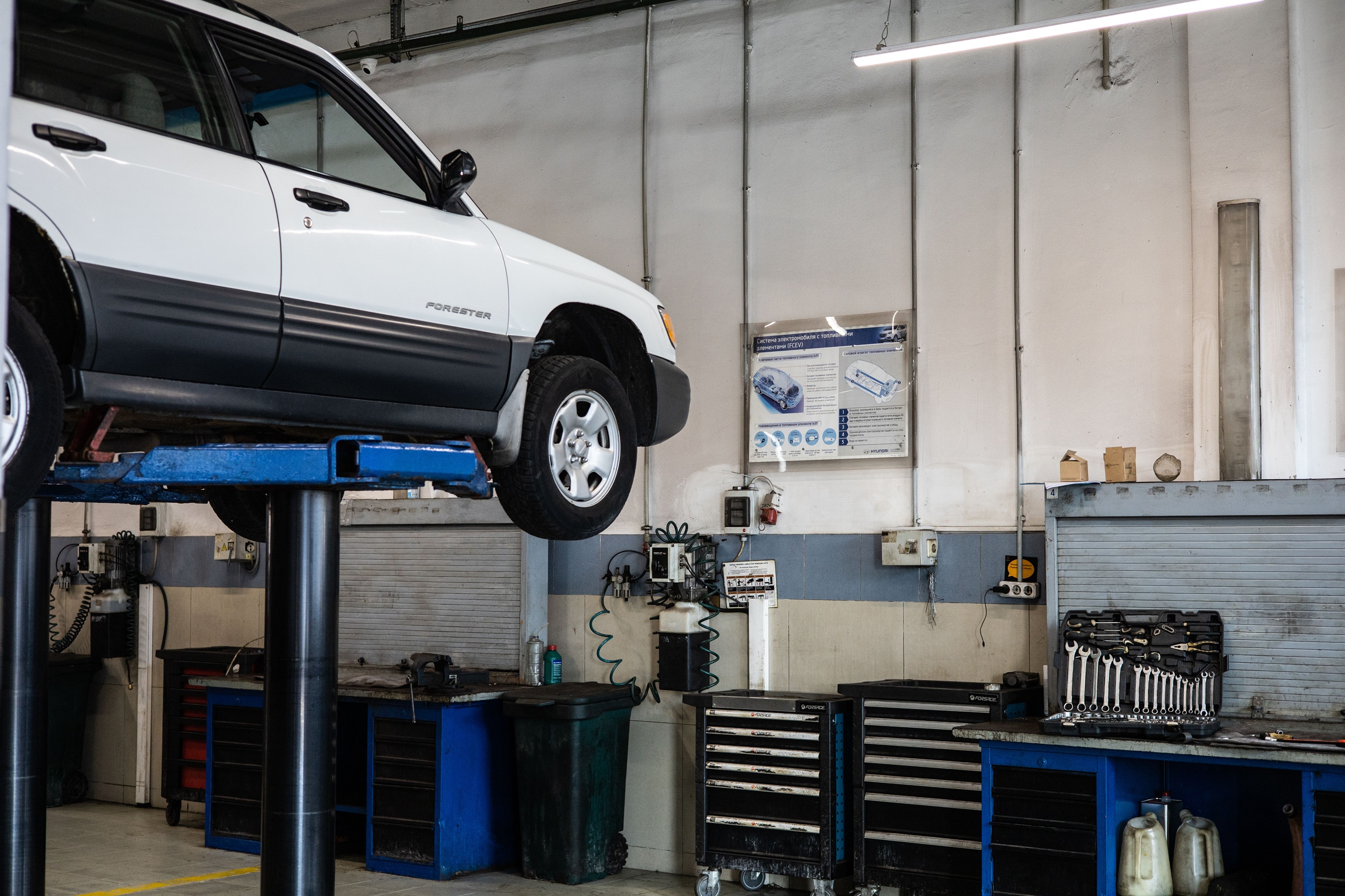 Garage business and employee information inspection review