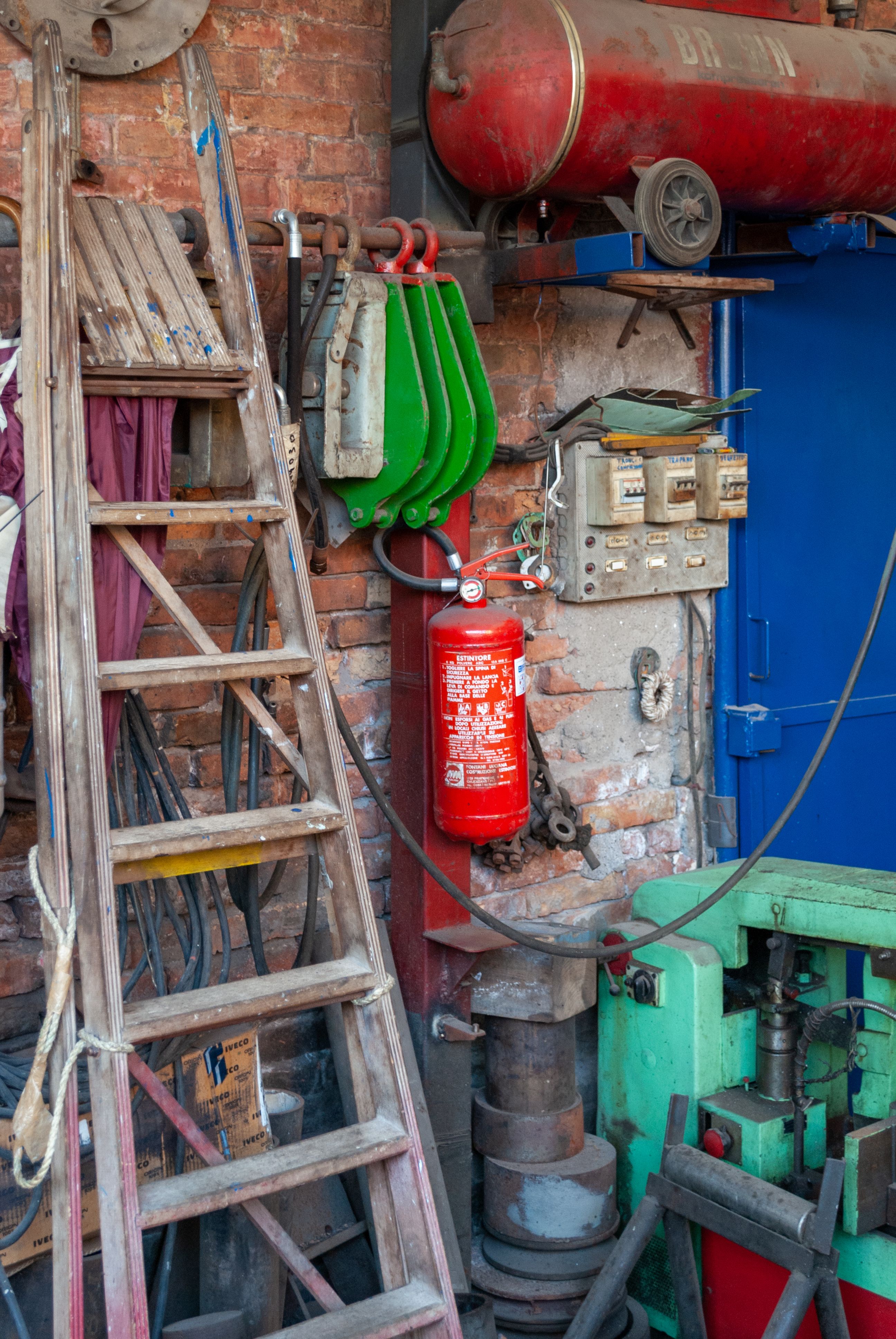 Mechanic shop security and fire protection inspection review
